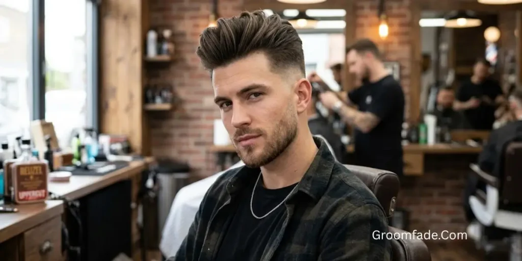 Undercut Fade With Volume on Top