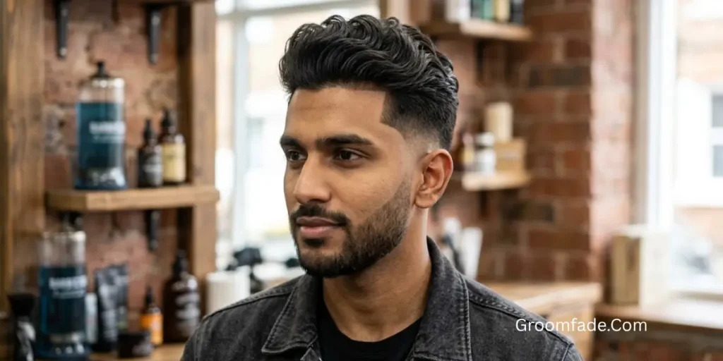 Wavy Pompadour Fade