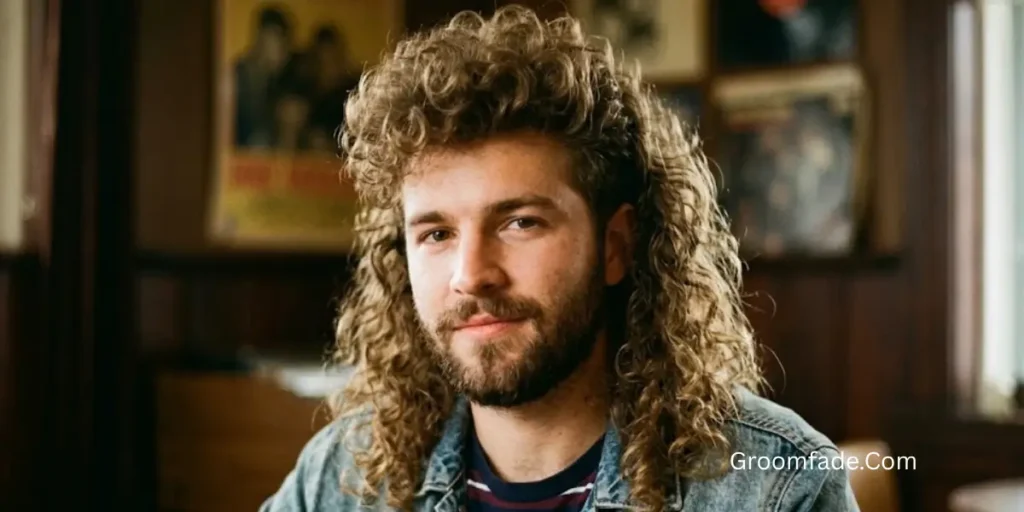 80s Curly Mullet