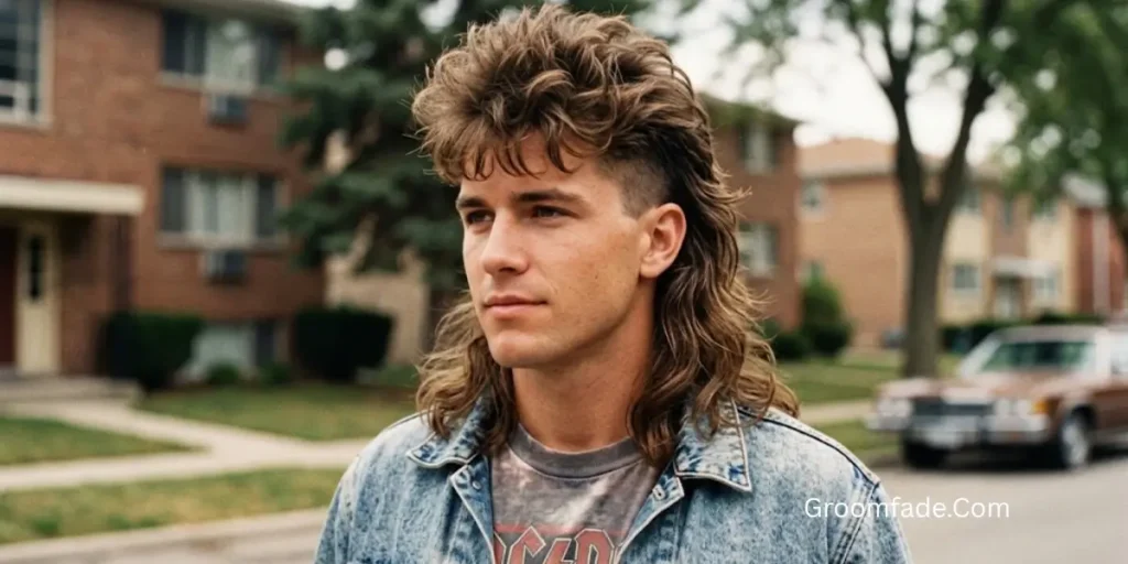 80s Mullet With Tapered Sides