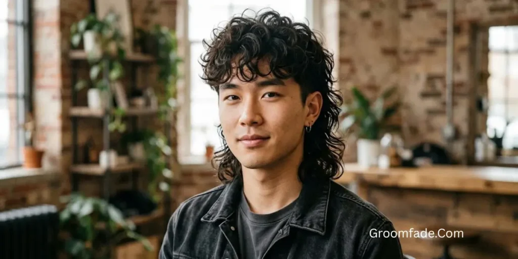 Asian Mullet With a Perm