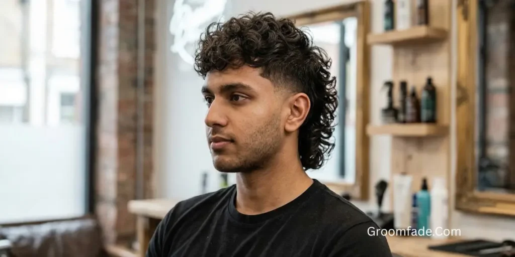 Asian Mullet for Curly Hair
