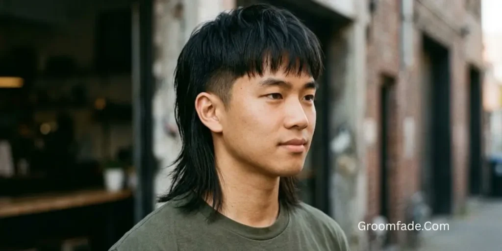 Asian Mullet for Straight Hair