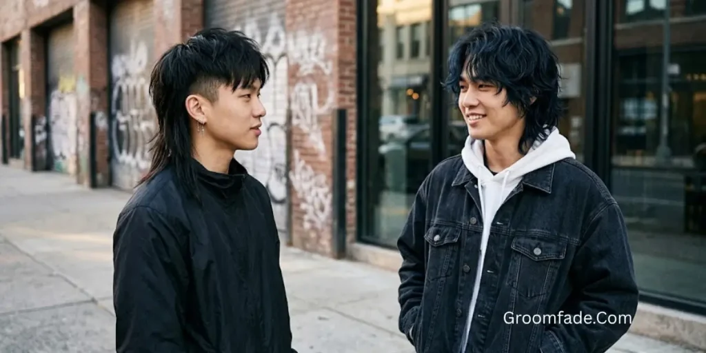 Asian Mullet vs Wolf Cut