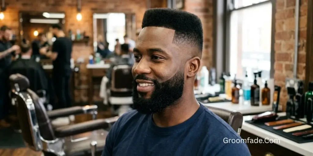Box Fade With Beard