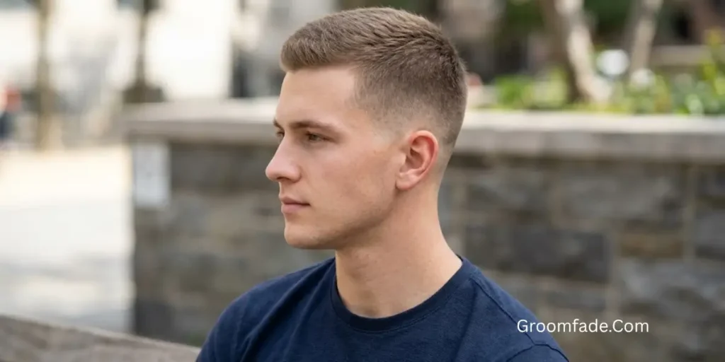 Crew Cut With Tapered Sides