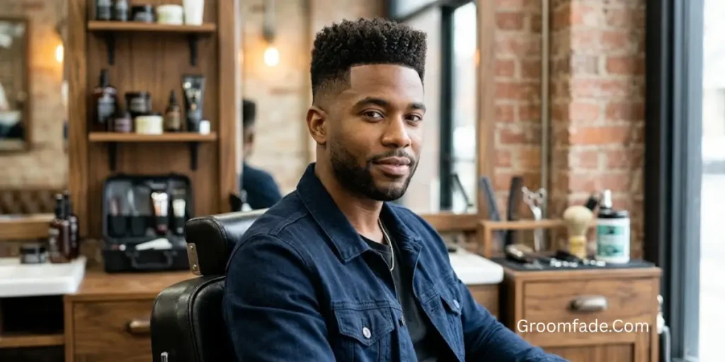 Curly Box Fade