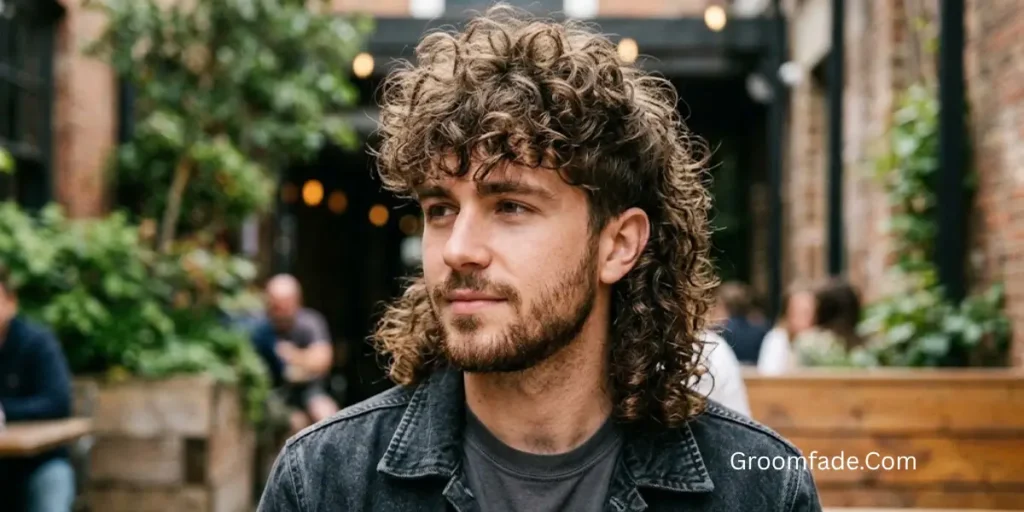 Curly Shag Mullet