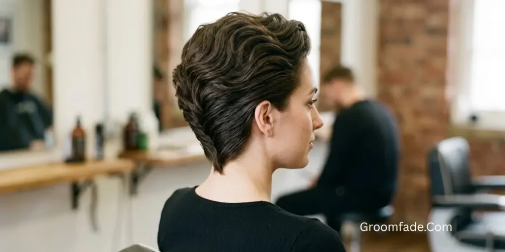 Ducktail Haircut for Wavy Hair