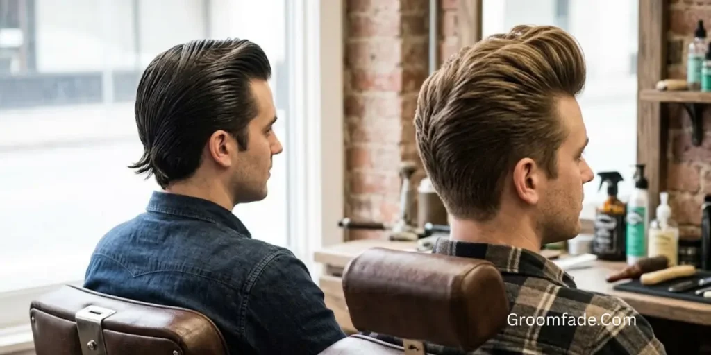 Ducktail vs Pompadour