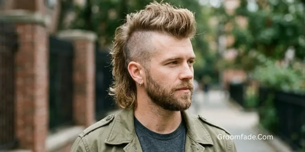 Faded Mohawk Mullet