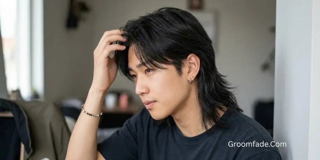 Long Asian Mullet