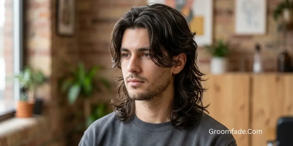 Long Mullet With Middle Part