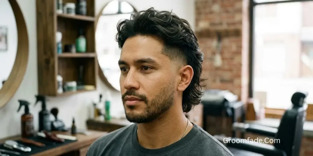 Low Drop Fade Mullet