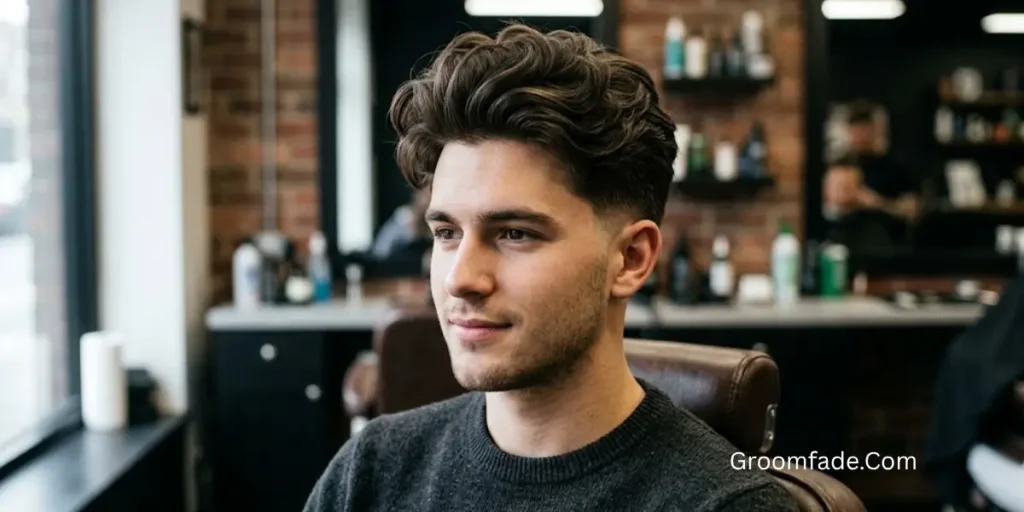 Low Taper Fluffy Hair With Longer Top