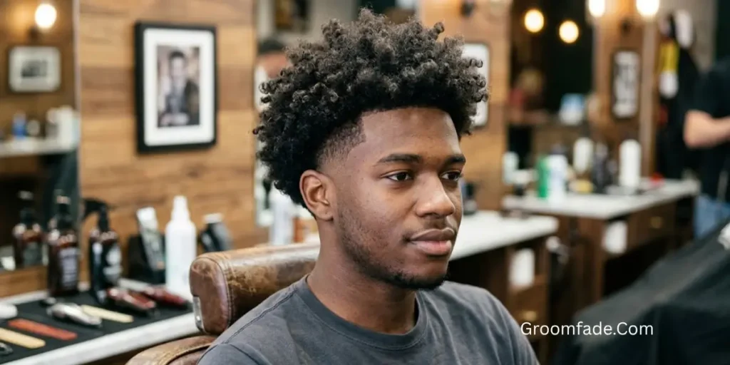 Low Taper Fluffy Hair for Curly Hair