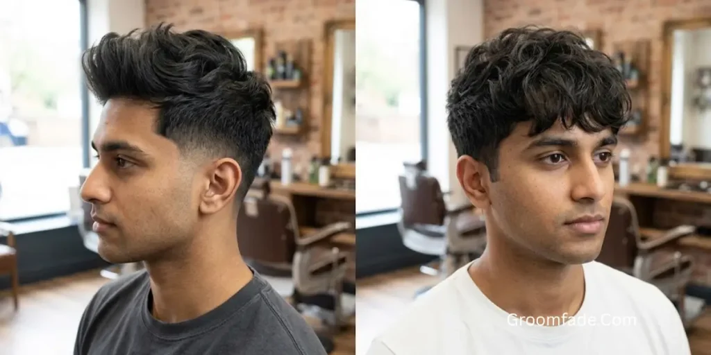 Low Taper Fluffy Top vs Fluffy Fringe