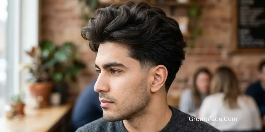 Low Taper With Straight Fluffy Hair