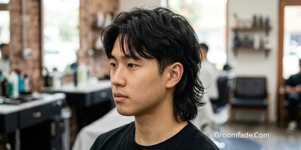 Medium Asian Mullet