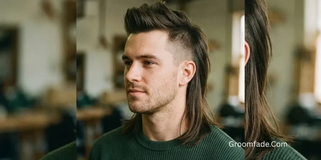 Mohawk Mullet With Straight Hair