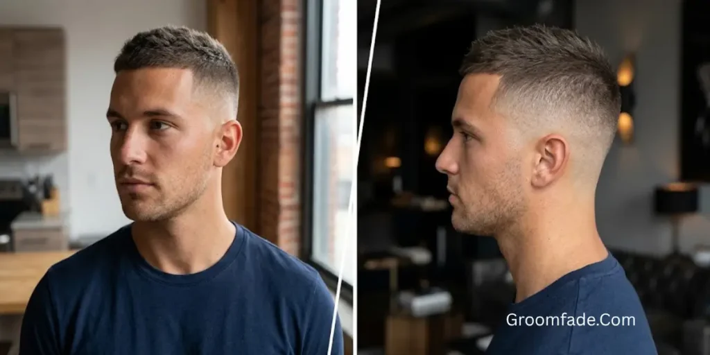 Shadow Fade with Crew Cut