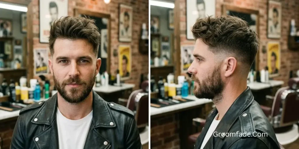 Shadow Fade with Messy Hair