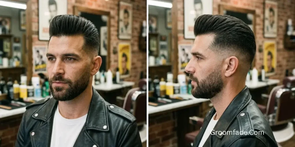 Shadow Fade with Pompadour