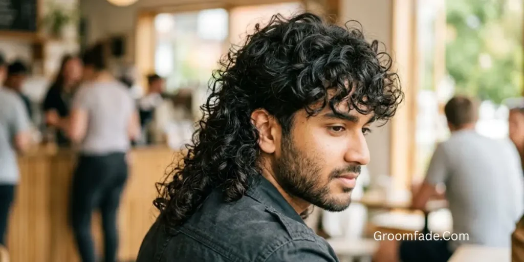 Shaggy Mullet Curly Hair Styling