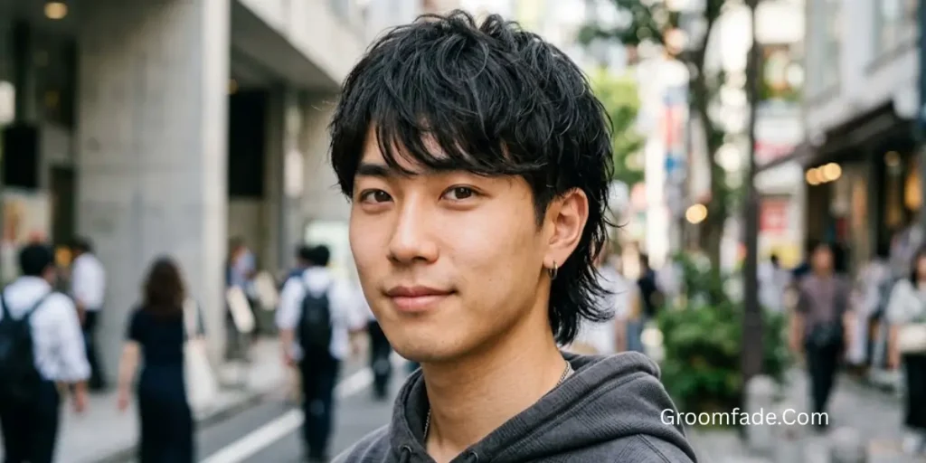 Short Asian Mullet