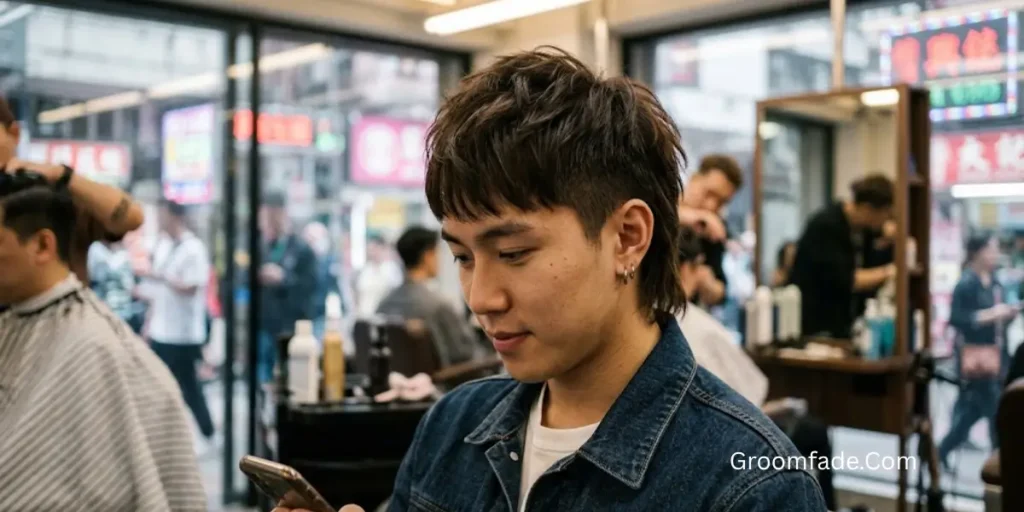 Short Asian Mullet