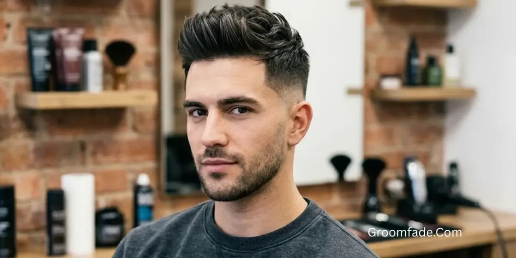 Short Quiff With Tapered Sides