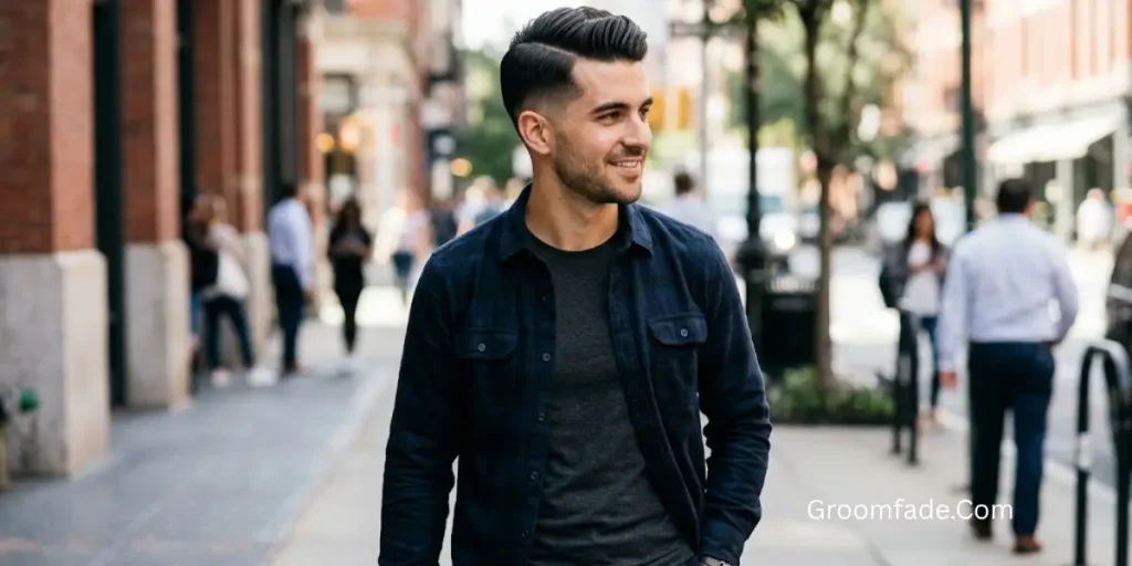 Side Part With Tapered Sides