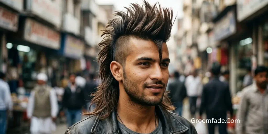 Spiky Mohawk Mullet