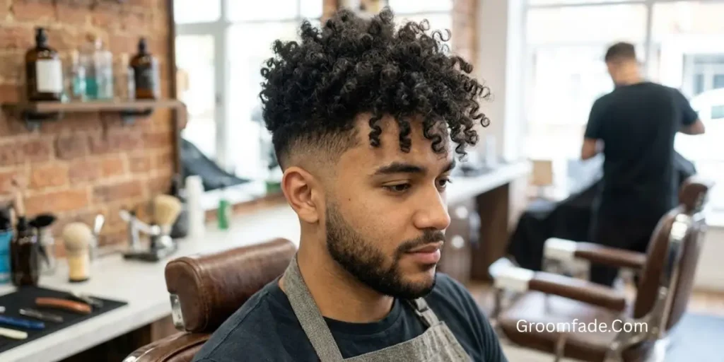 Tapered Sides With Curly Top