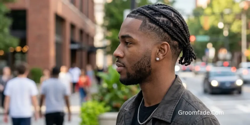Temp Fade with Braids