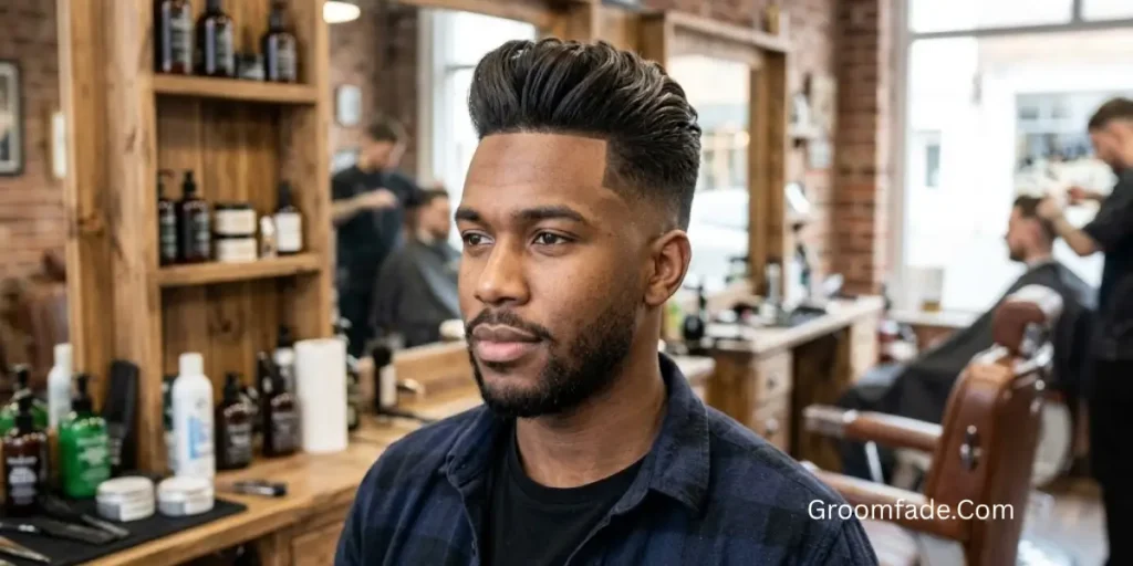 Temp Fade with Pompadour
