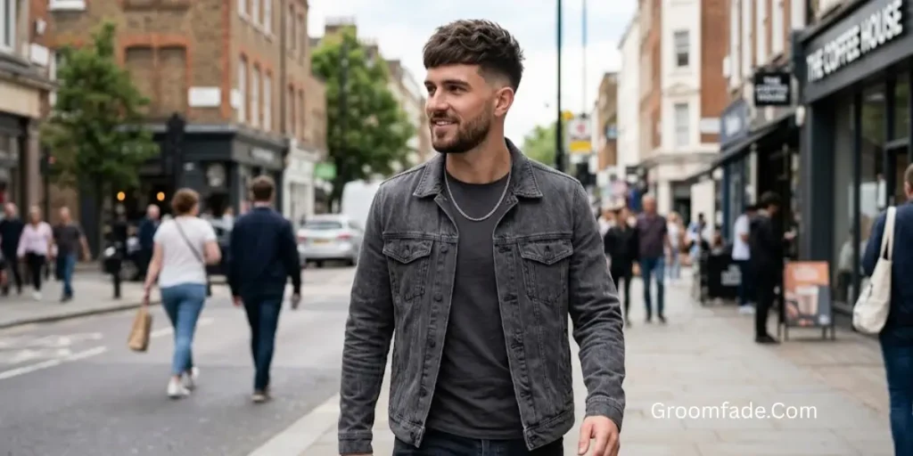 Textured Crop With Tapered Sides