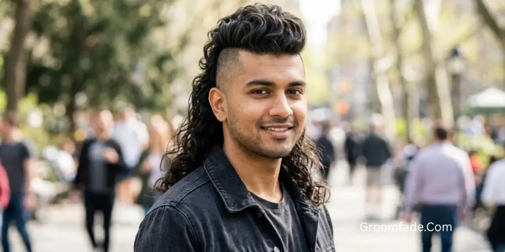 Wavy Mohawk Mullet