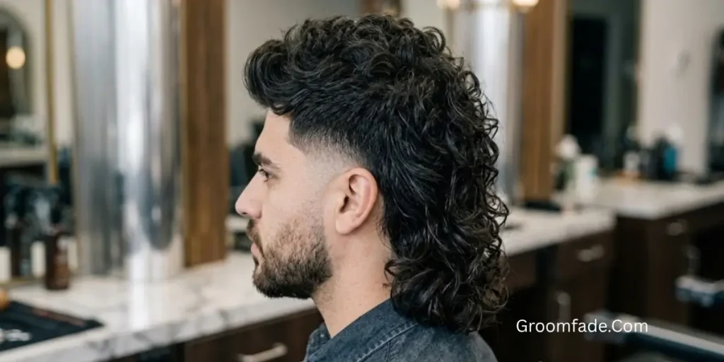 Curly Modern Mullet