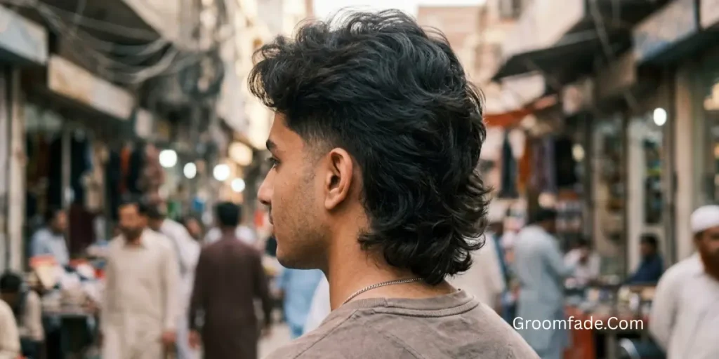 Fluffy Mullet Taper Fade