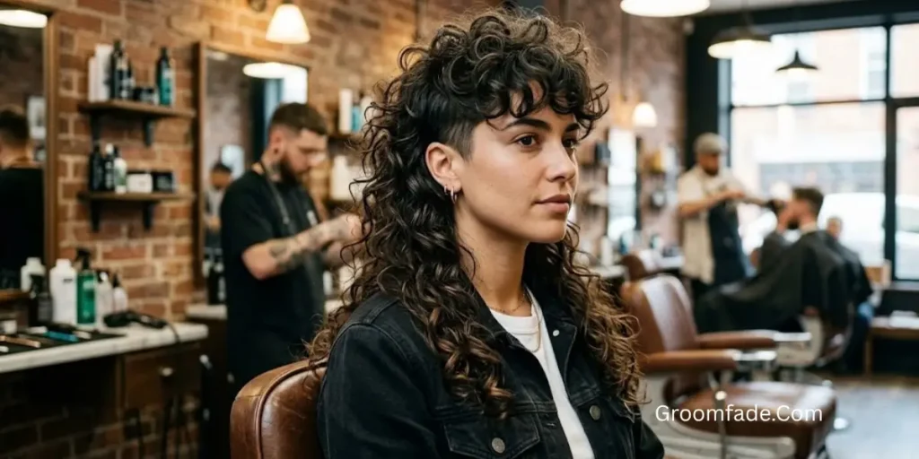 Long Curly Mullet for Women