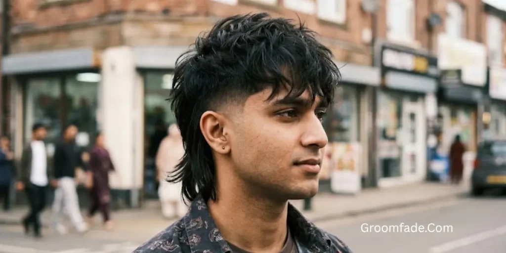 Messy Mullet Taper Fade