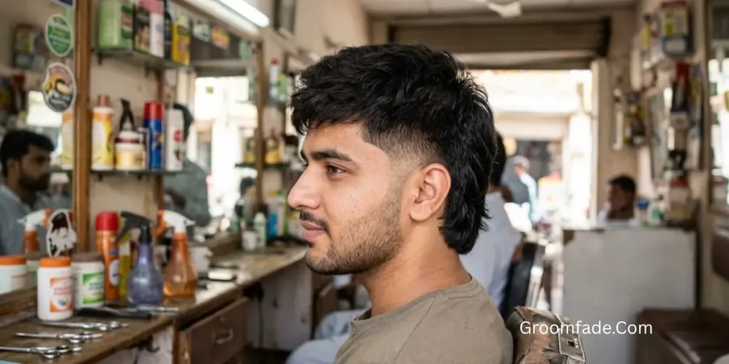 Mid Fade Short Mullet