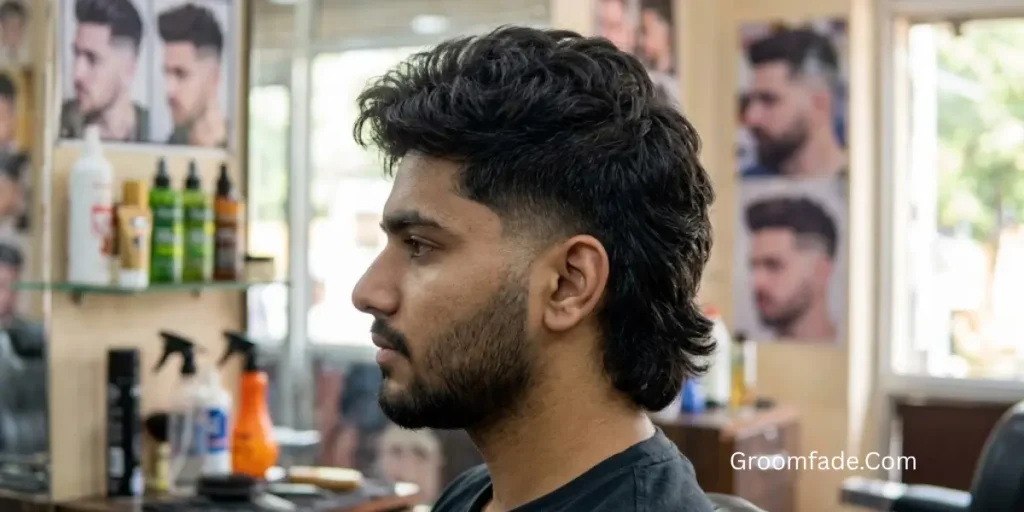 Mid Taper Fade Mullet