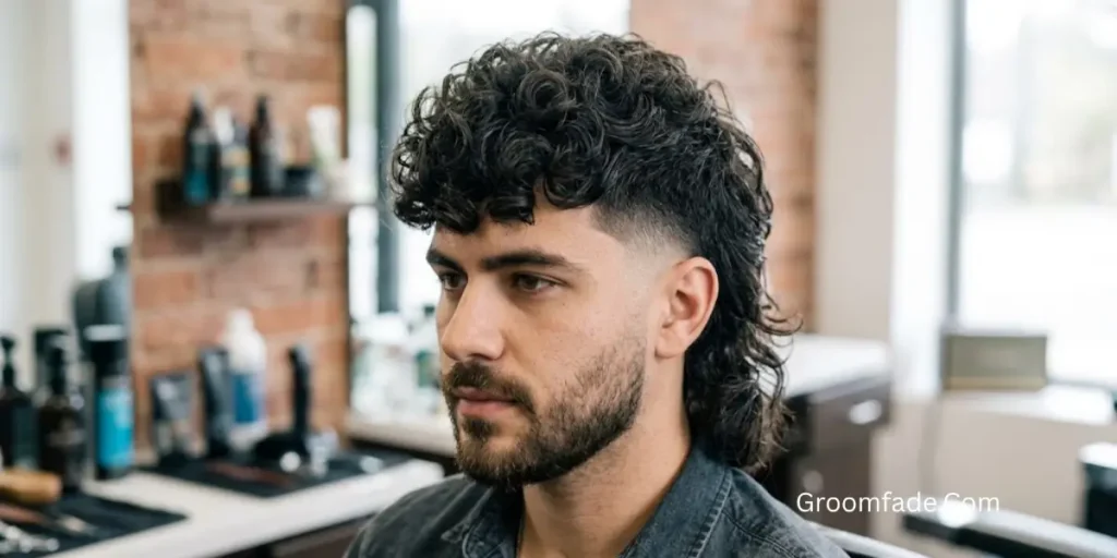 Shaggy Curly Mullet