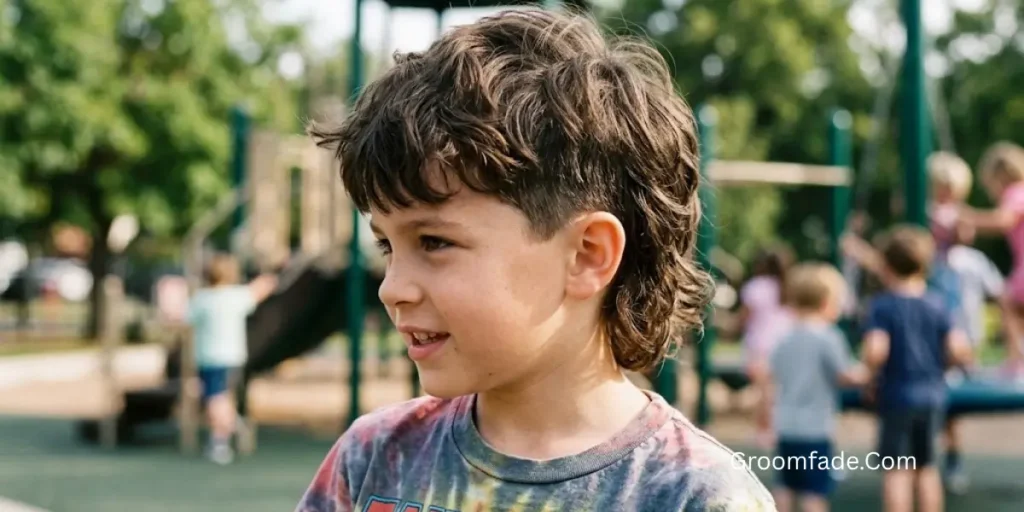 Short Mullet Haircut for Kids