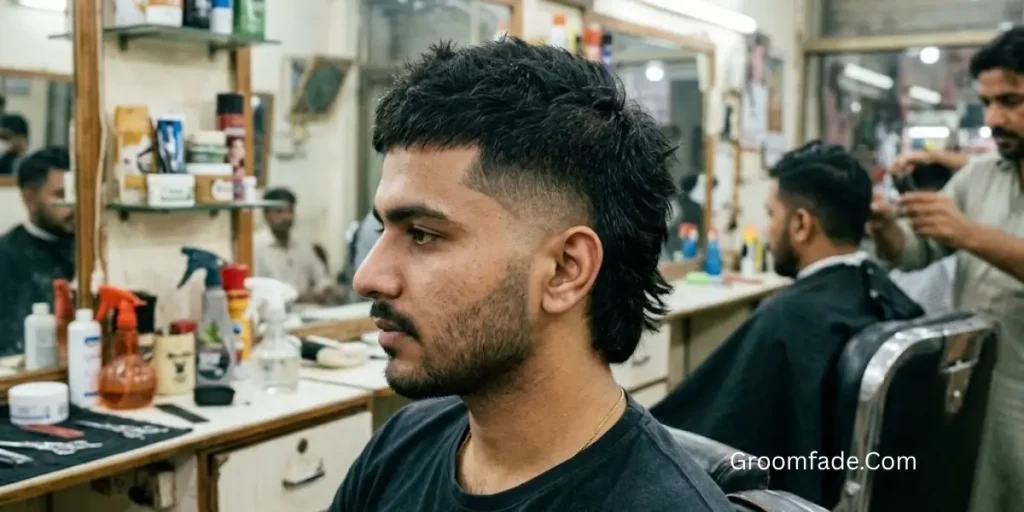 Short Mullet for Coarse Hair