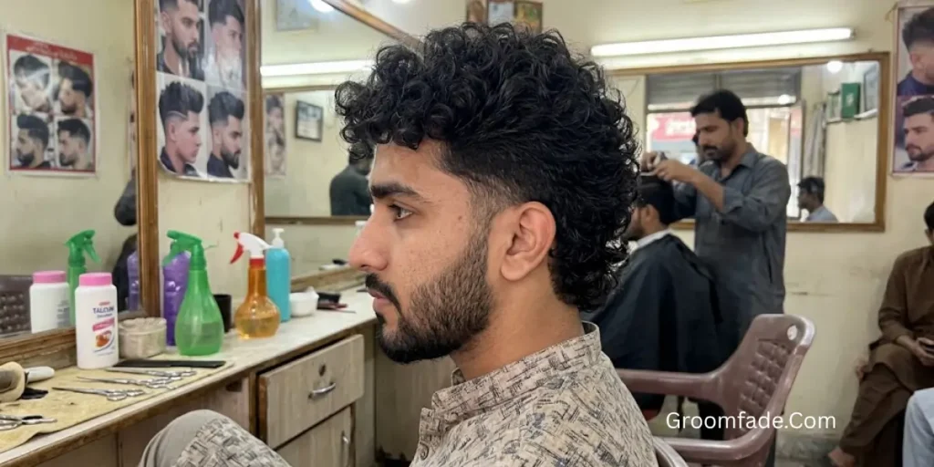 Short Mullet for Curly Hair