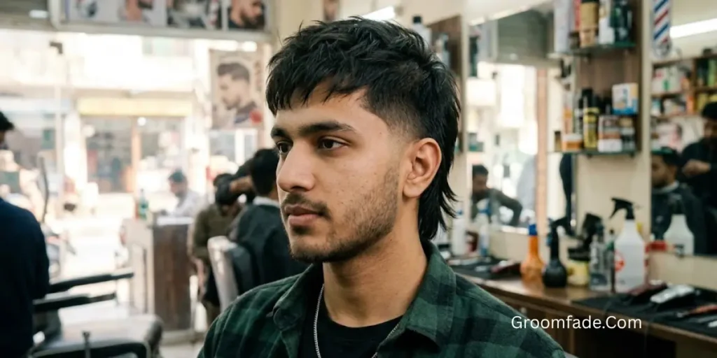 Short Mullet for Straight Hair