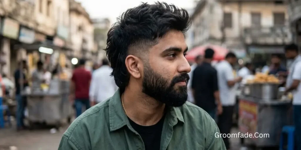 Short Mullet with Beard